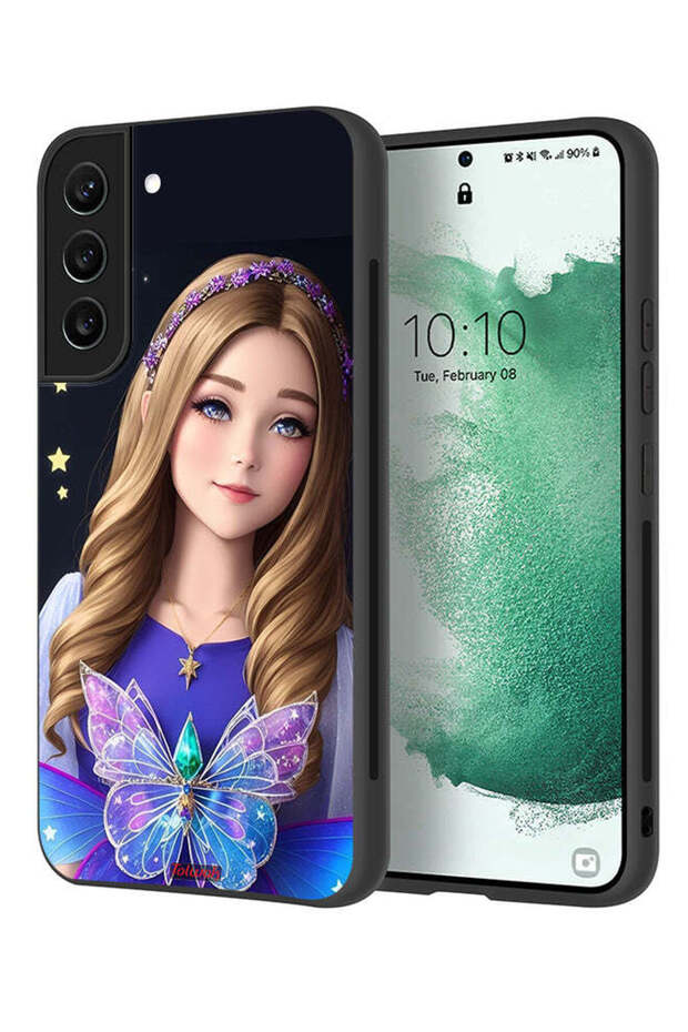 Samsung Galaxy S21 5G Protective Case Cover Cute Butterfly Girl