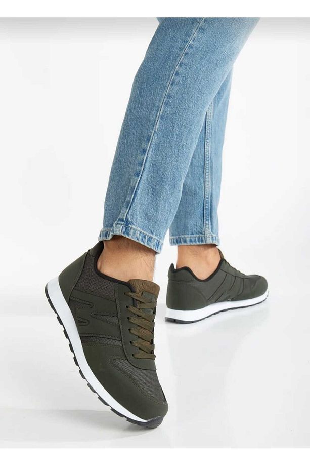 Erkek Bağcıklı Günlük Konforlu Rahat Hafif Yumuşak Taban Fileli Sneaker Spor Ayakkabı - 2
