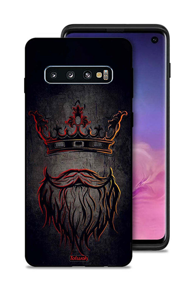 غطاء حماية لهاتف Samsung Galaxy S10 بتصميم King Artwork