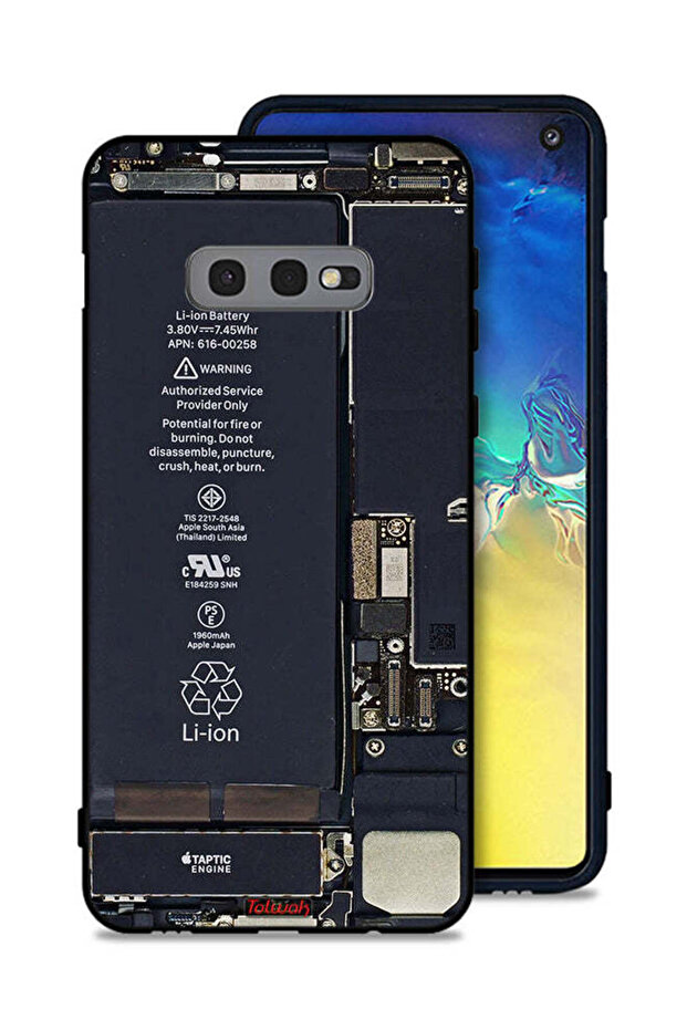 غطاء حماية لهاتف Samsung Galaxy S10e بنمط دائرة الهاتف