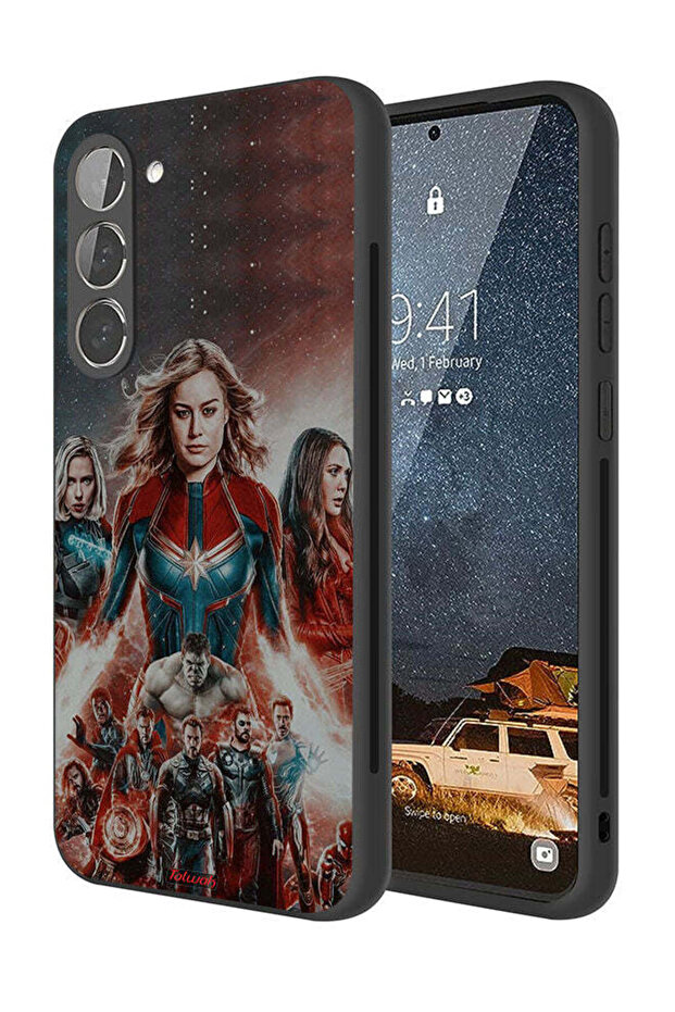 غطاء حماية لهاتف سامسونج جالاكسي S23 بلس 5G بتصميم أفينجرز
