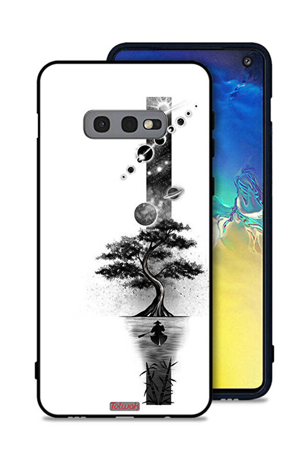 غطاء حماية لهاتف Samsung Galaxy S10e بتصميم فن الأرض والفضاء