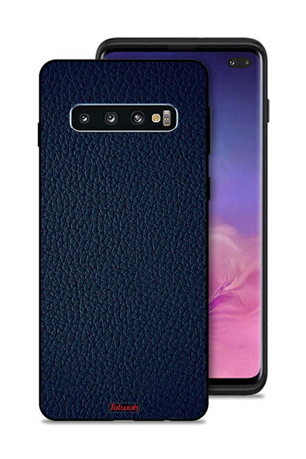 Samsung Galaxy S10 Plus Protective Case Cover Leather Pattern