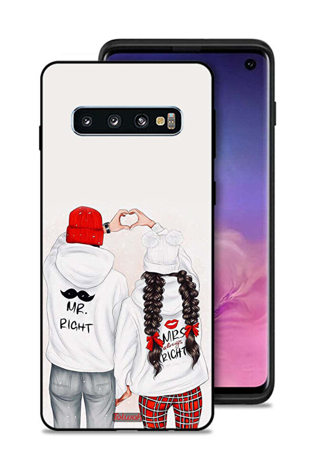 غطاء حماية لهاتف Samsung Galaxy S10 - يمين ويمين دائمًا