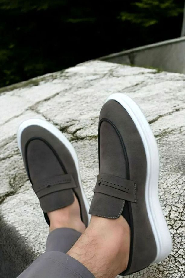 Hafif Spor Tabanlı Sneaker Taban Mokasen Erkek Günlük Loafer - 3