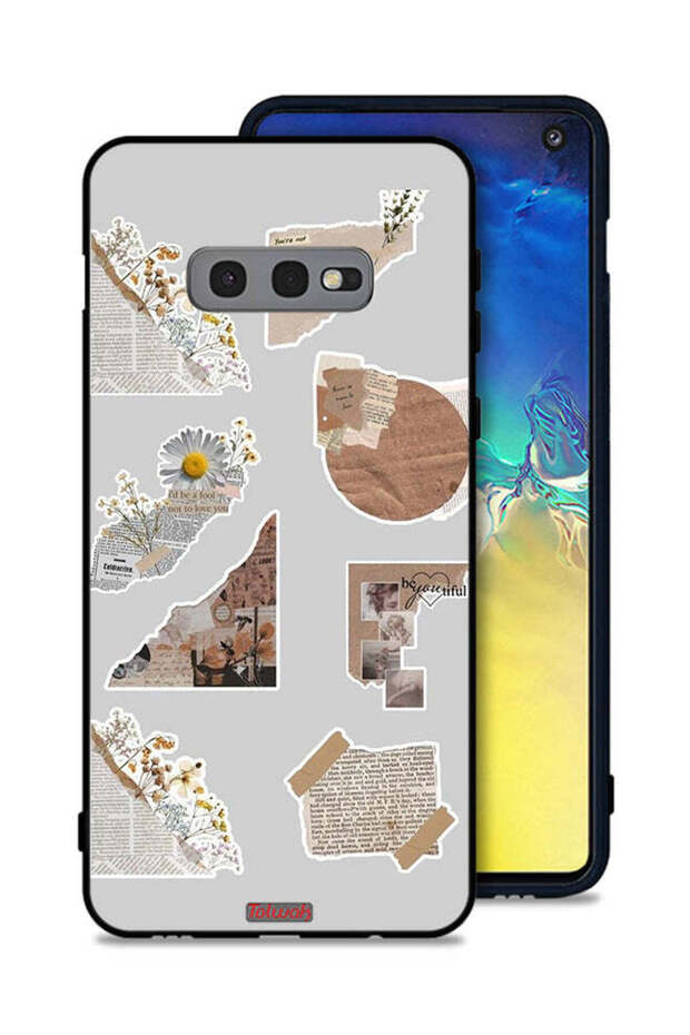 Samsung Galaxy S10e Protective Case Cover Pieces Of Paper Stickers