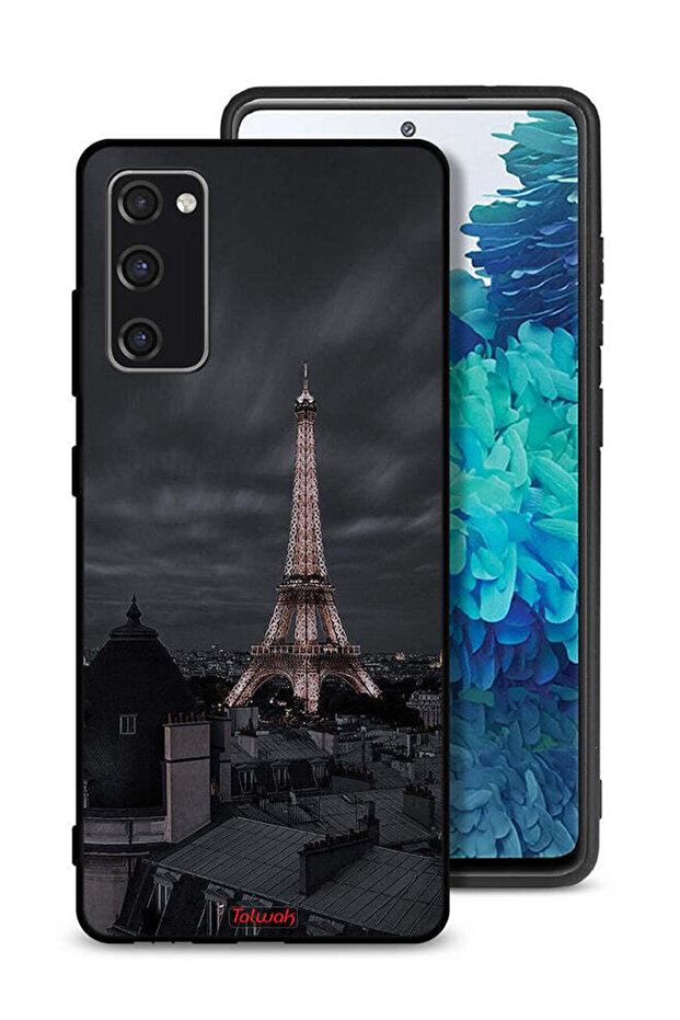 Samsung Galaxy S20 FE Protective Case Cover Eiffel Tower In Night