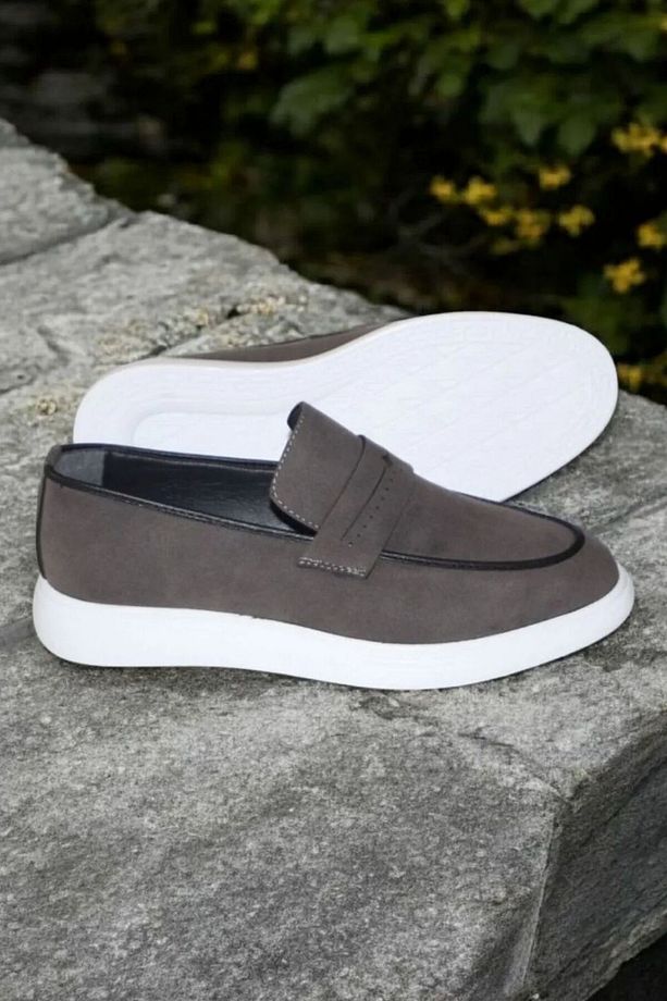 Hafif Spor Tabanlı Sneaker Taban Mokasen Erkek Günlük Loafer - 4