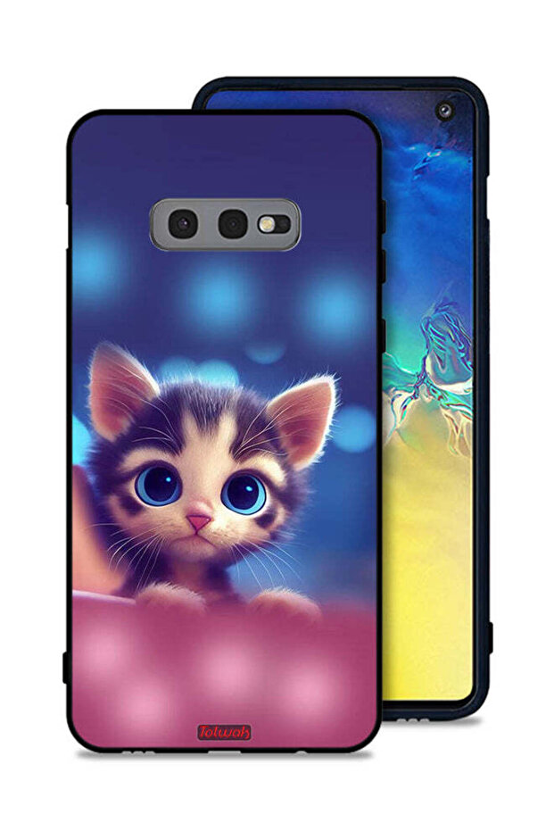 غطاء حماية لهاتف Samsung Galaxy S10e بتصميم قطة صغيرة