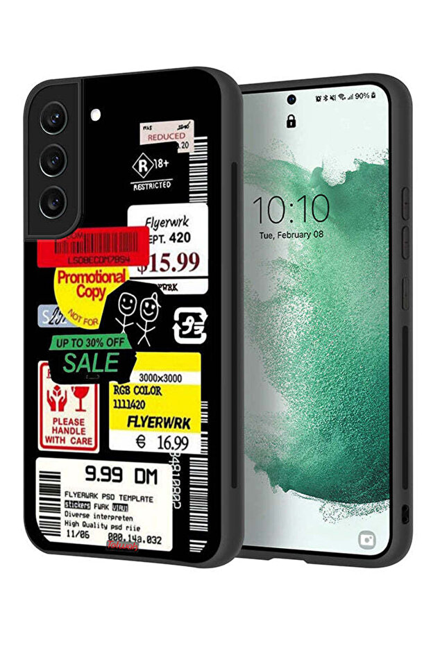 ملصق ترويجي لغطاء حماية لهاتف Samsung Galaxy S22 Plus 5G