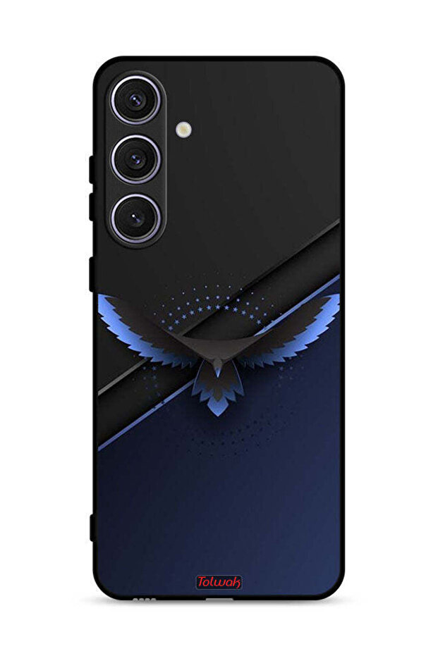 غطاء حماية لهاتف Samsung Galaxy S24 5G بتصميم نسر فني تجريدي رقمي