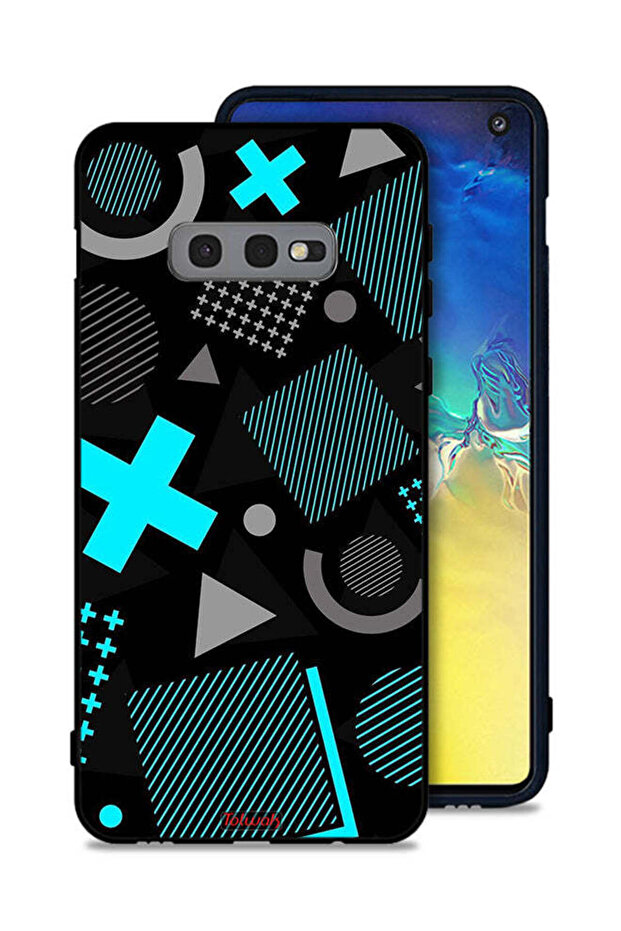غطاء حماية لهاتف Samsung Galaxy S10e برسومات أيقونات لعبة الحبار