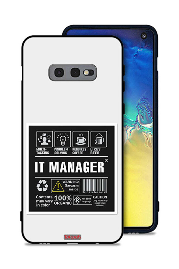 غطاء حماية لجهاز Samsung Galaxy S10e، ملصق مدير تكنولوجيا المعلومات