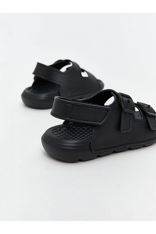 LCW STEPS Toka ve Cırt Cırtlı Erkek Bebek Sandalet - 5