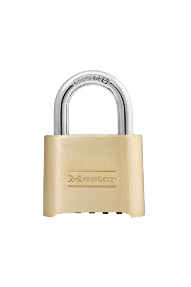 Resetable Combination Padlock Silver and Beige 2inch - 1