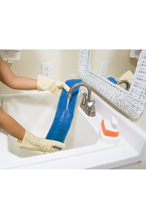 وسادة تنظيف رطبة بديلة من الألياف الدقيقة باللون الأزرق - 3