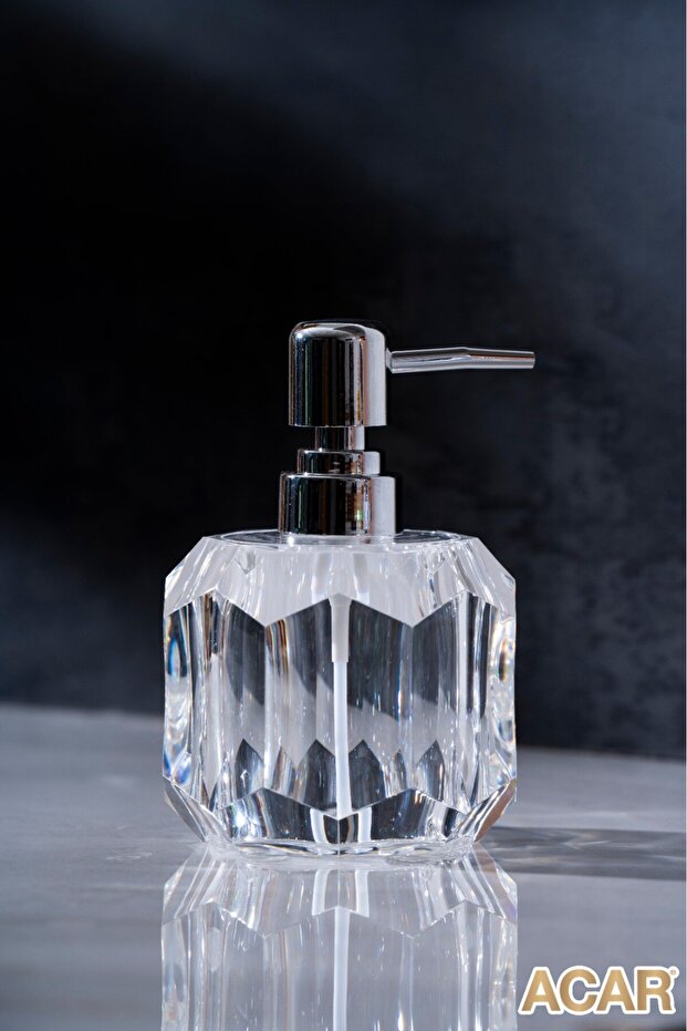 Acrylic liquid soap dispenser