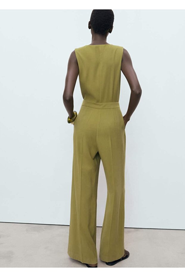 Göğsü cepli uzun tulum - 4