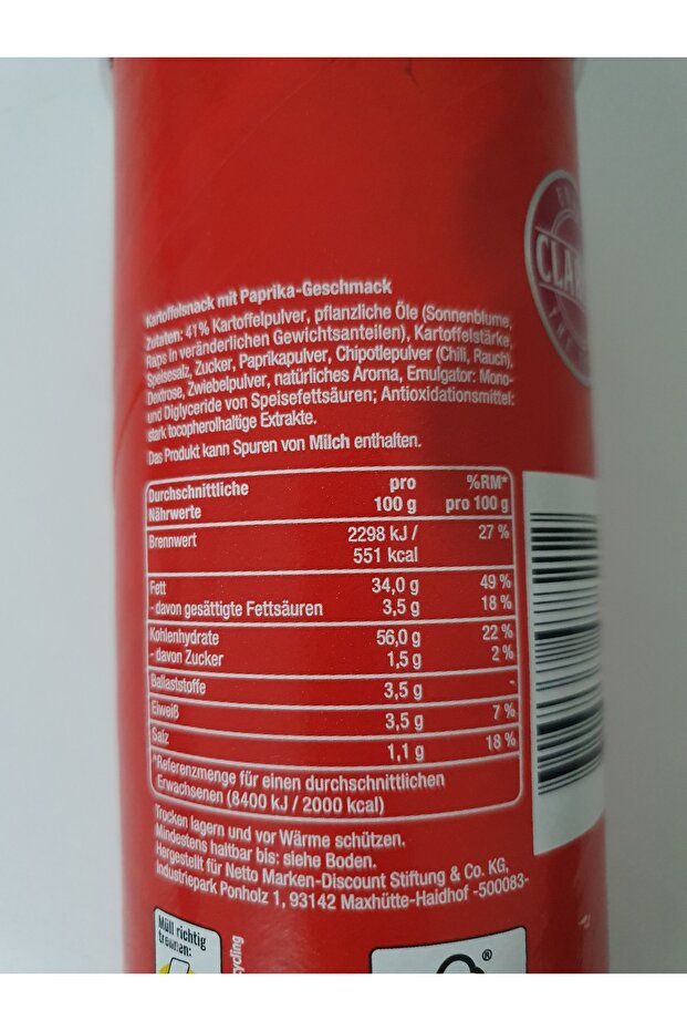 CLARKYS CHİPS PAPRIKA 175g - 2