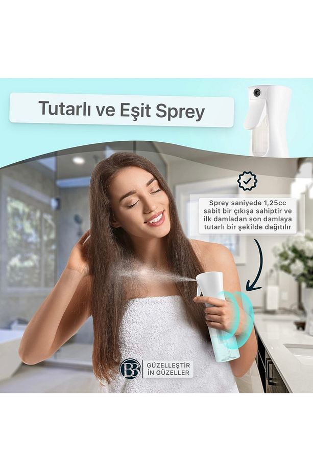 1 Adet 300 ml Çok Amaçlı Sprey Şişesi – Saçlar, Berber ve Kuaför ,Temizlik, Bitkiler - 3