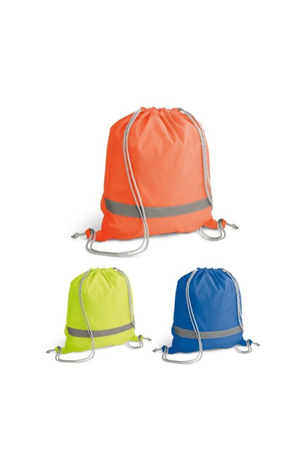 210D drawstring bags, reflective elements and drawstring closure