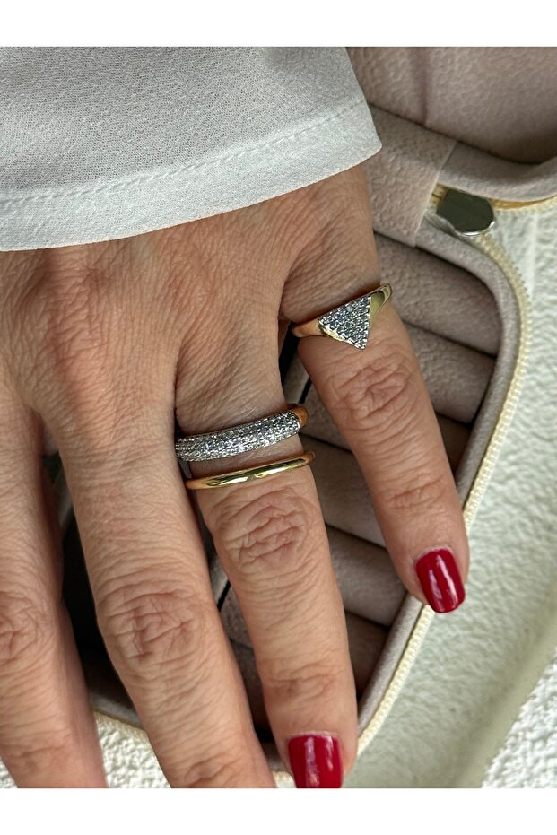 خاتم زفاف مزدوج مستورد - 4