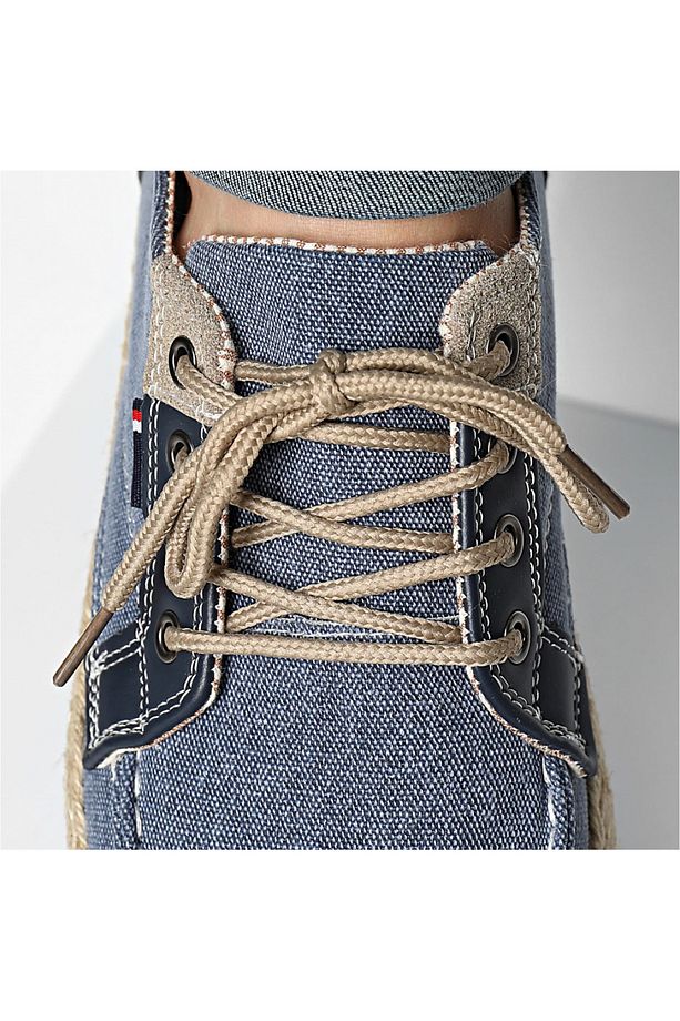 KNX Günlük Rahat Kalıp Yumuşak Taban Canvas Denim Loafer Ayakkabı - 6
