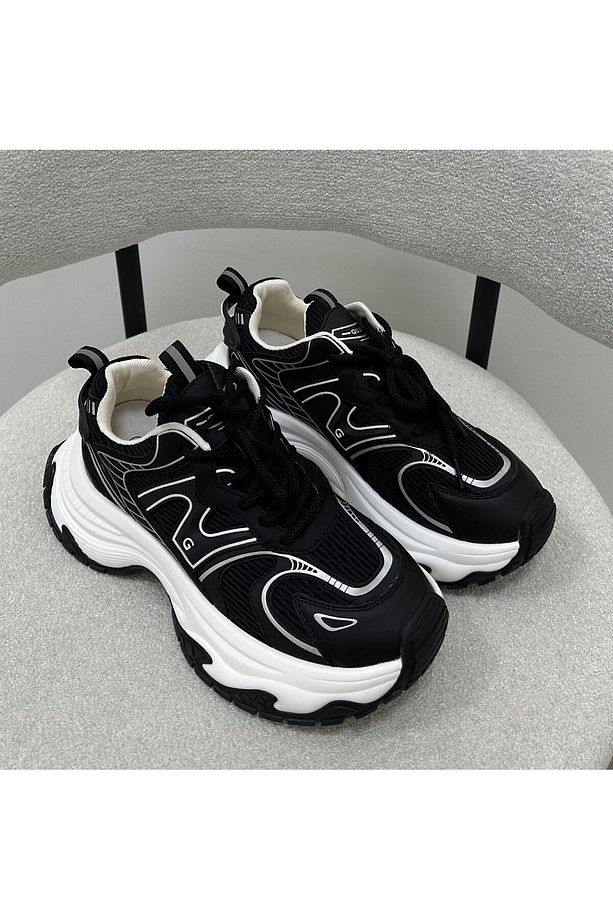 KADIN İTHAL SNEAKER | SİYAH - 4