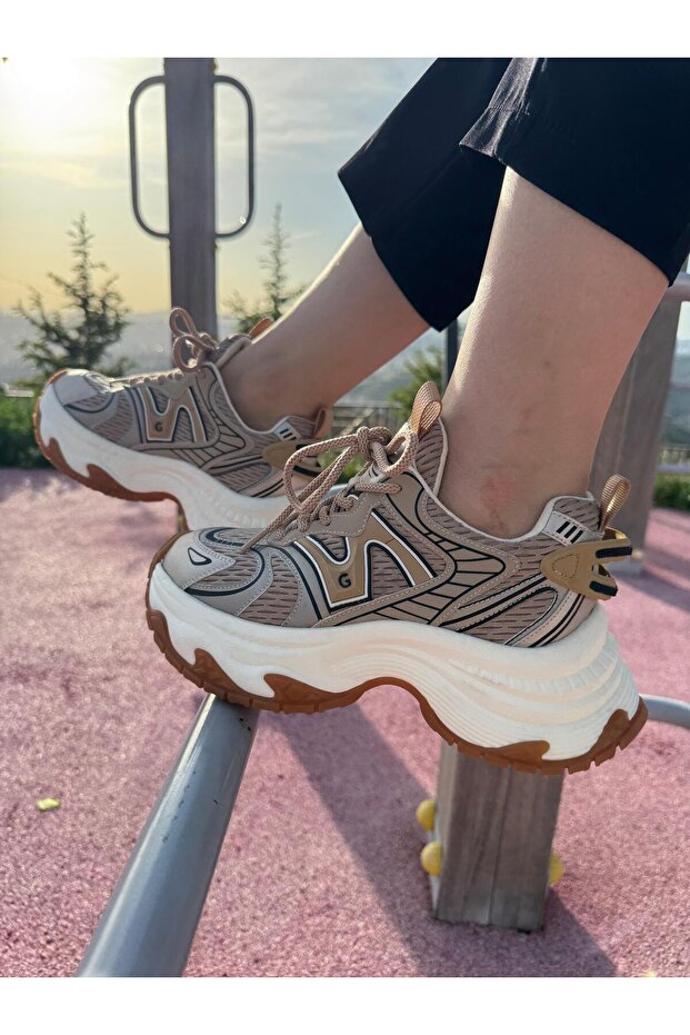 KADIN İTHAL SNEAKER | BEJ - 1