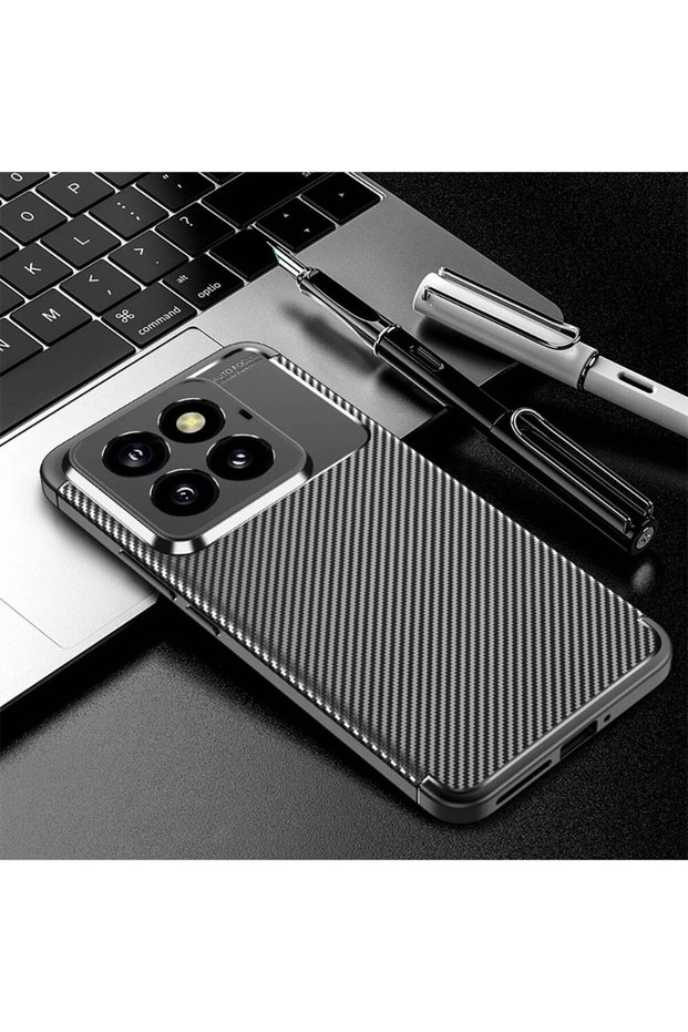 Xiaomi Mi 14 Pro Case Carbon Fiber Look Ultra Thin Premium Carbon Case