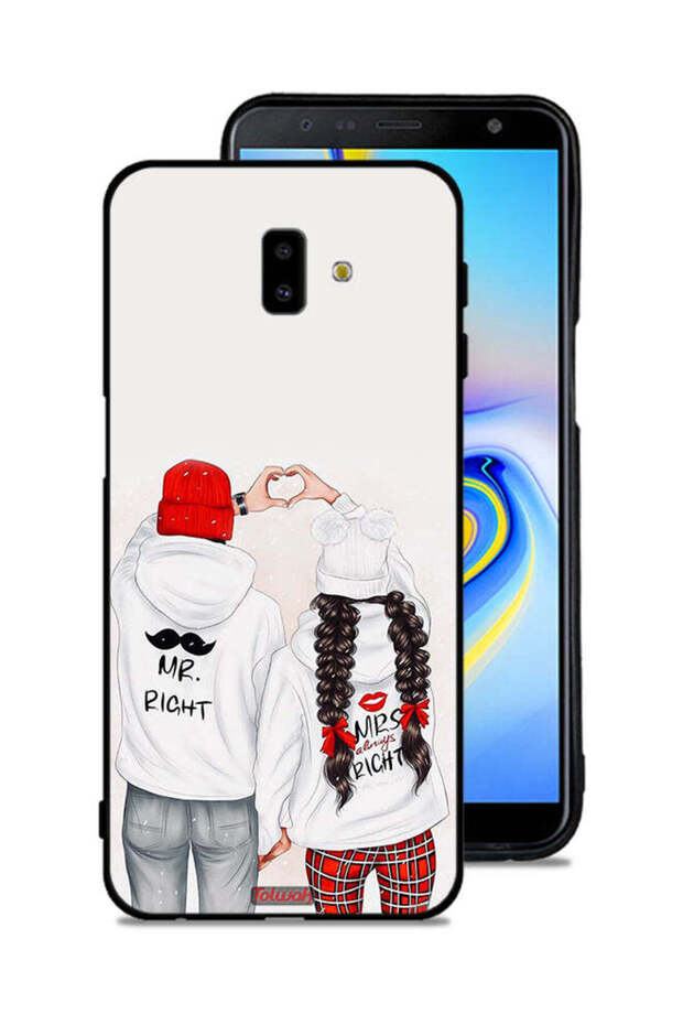 غطاء حماية لهاتف Samsung Galaxy J6 Plus - يمين ويمين دائمًا