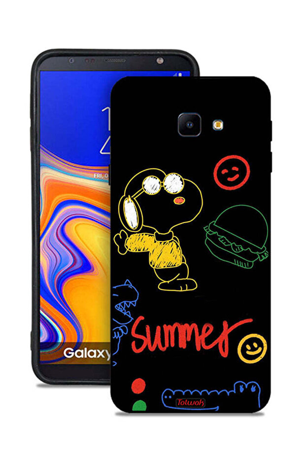 غطاء حماية لهاتف Samsung Galaxy J4 Core بملصق صيفي