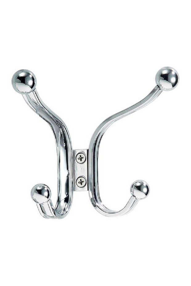 York Lyra Wall Mount Quad Hook Silver Small/Medium - 2