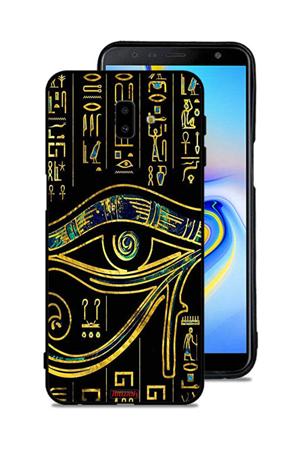 غطاء حماية لهاتف Samsung Galaxy J6 Plus مع رسمة عين