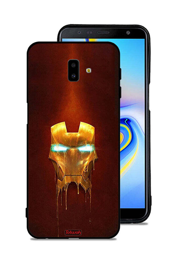 غطاء حماية لهاتف سامسونج جالاكسي J6 بلس من Iron Man Marvel Comics