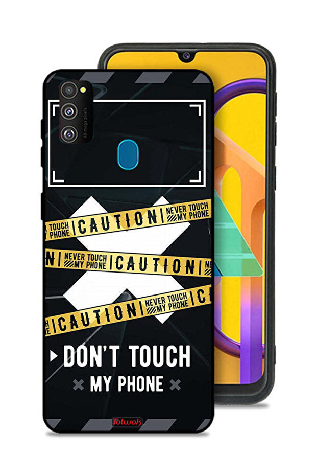 Samsung Galaxy M30s Protective Case Cover Caution Never Touch My Phone