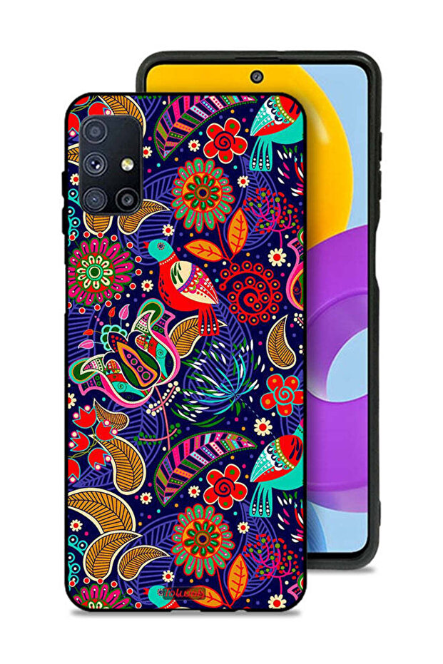 Samsung Galaxy M51 Protective Case Cover Birds And Floral Pattern