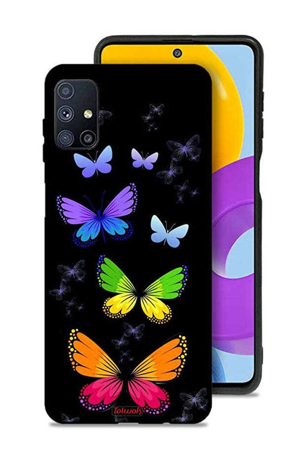 Samsung Galaxy M51 Protective Case Cover Colorful Butterflies
