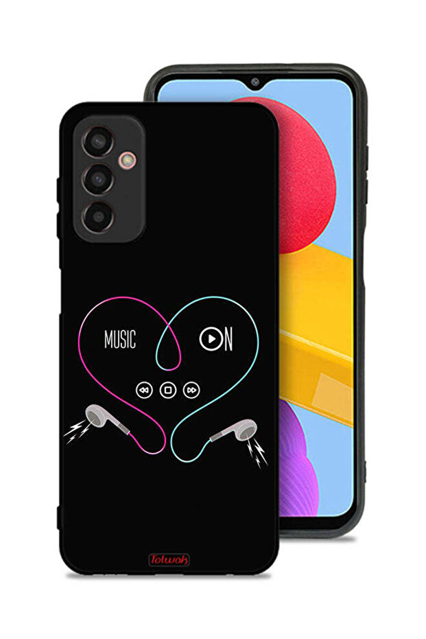 غطاء حماية لهاتف Samsung Galaxy M13 مع موسيقى