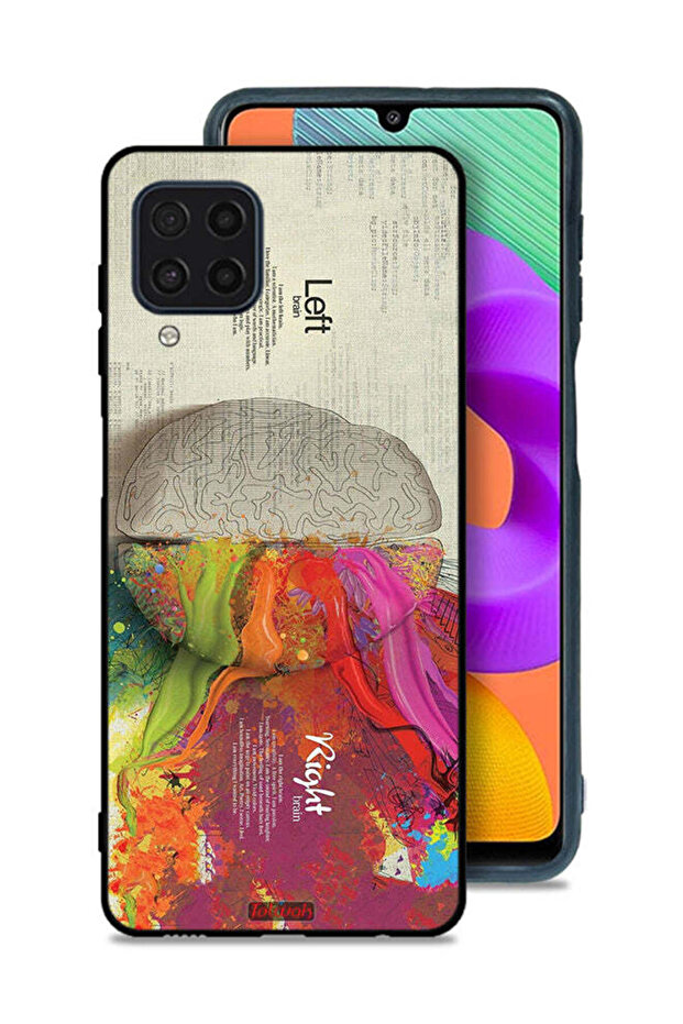 Samsung Galaxy M22 Protective Case Cover Abstract Brain Science Artwork