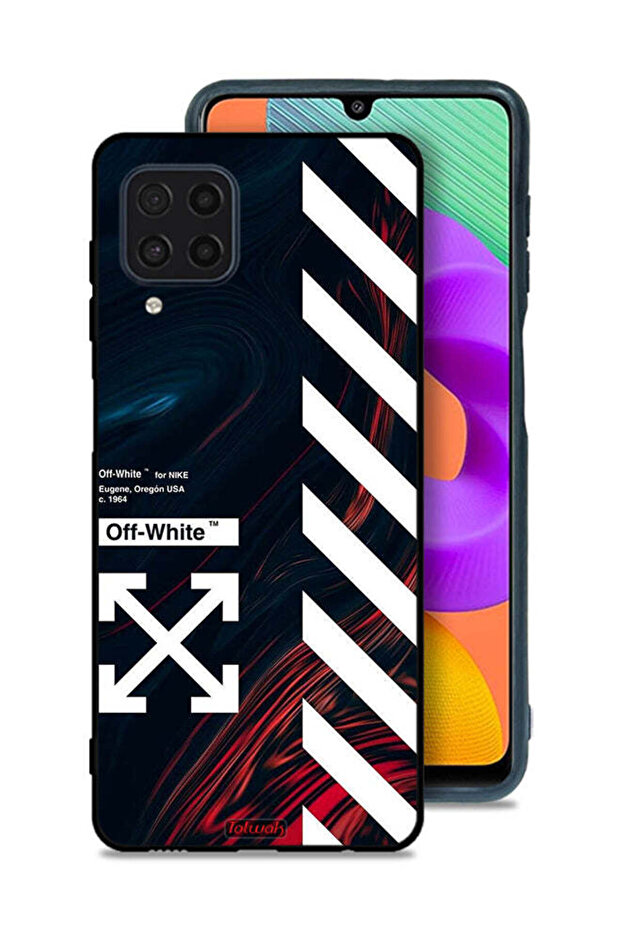 Samsung Galaxy M22 Protective Case Cover Off White Sticker