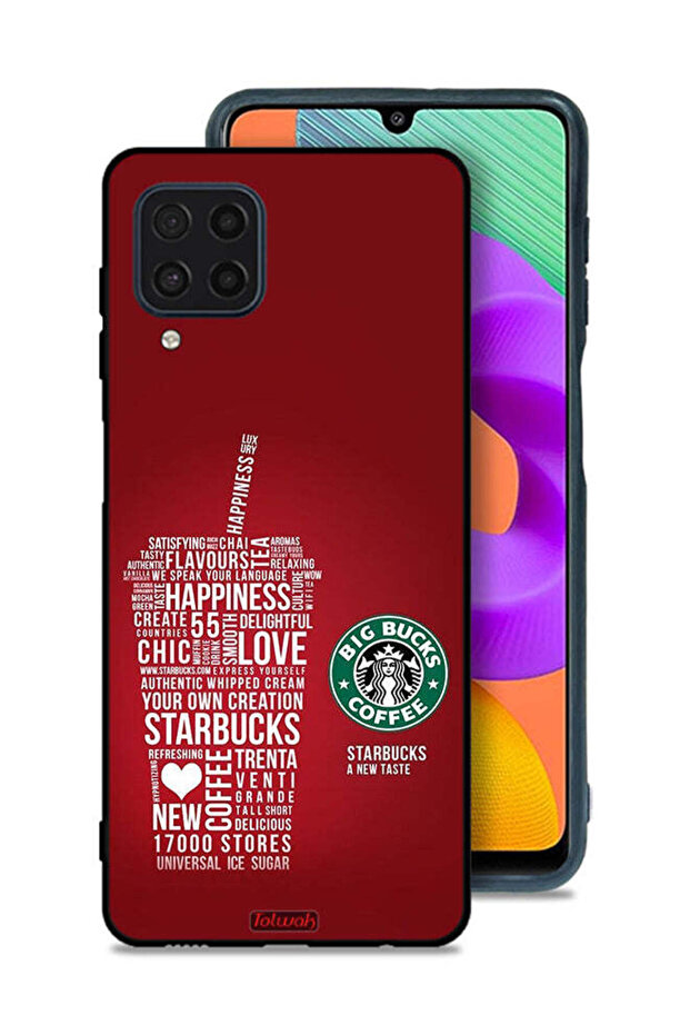 Samsung Galaxy M22 Protective Case Cover Coffee Sticker