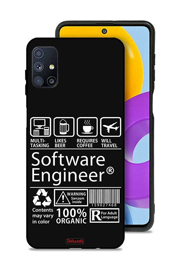 غطاء حماية لهاتف Samsung Galaxy M51، ملصق مهندس برمجيات