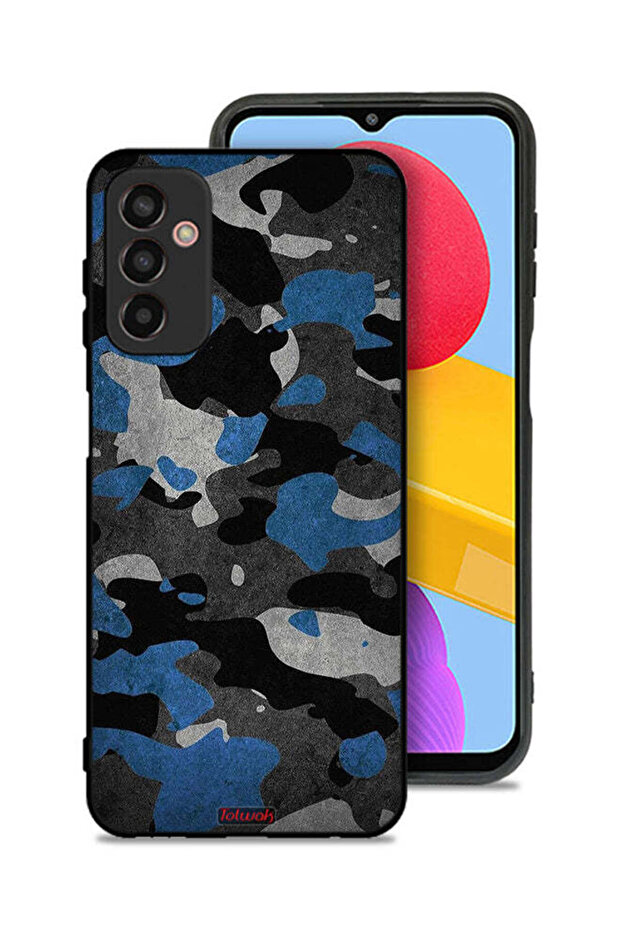 Samsung Galaxy M13 Protective Case Cover Camouflage Pattern