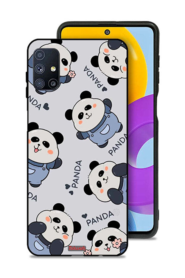 Samsung Galaxy M51 Protective Case Cover Pattern Of Pandas