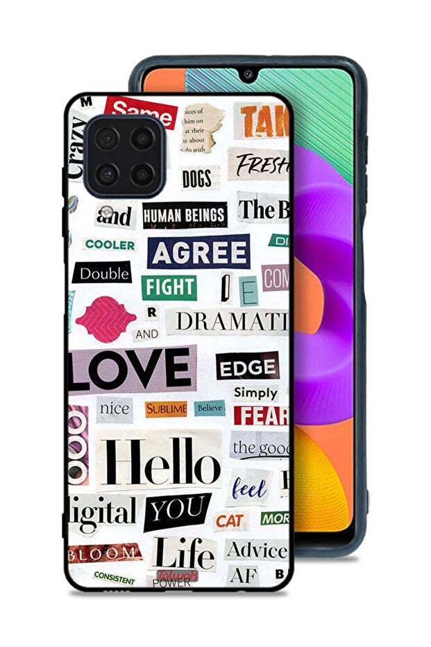 Samsung Galaxy M32 4G Protective Case Cover Short Quotes Stickers