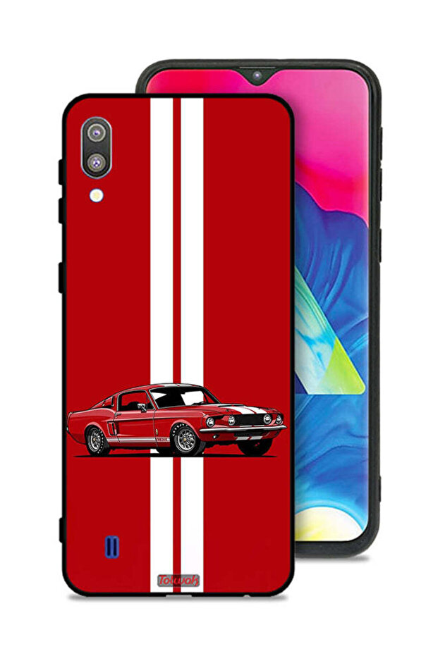 غطاء حماية لهاتف Samsung Galaxy M10 بتصميم سيارة كلاسيكية تجريدية