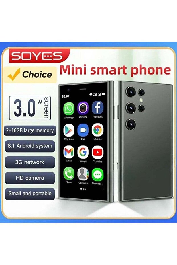 S23 Pro Mini Smartphone - Android 8.1, 2GB RAM, 16GB Storage, Dual SIM