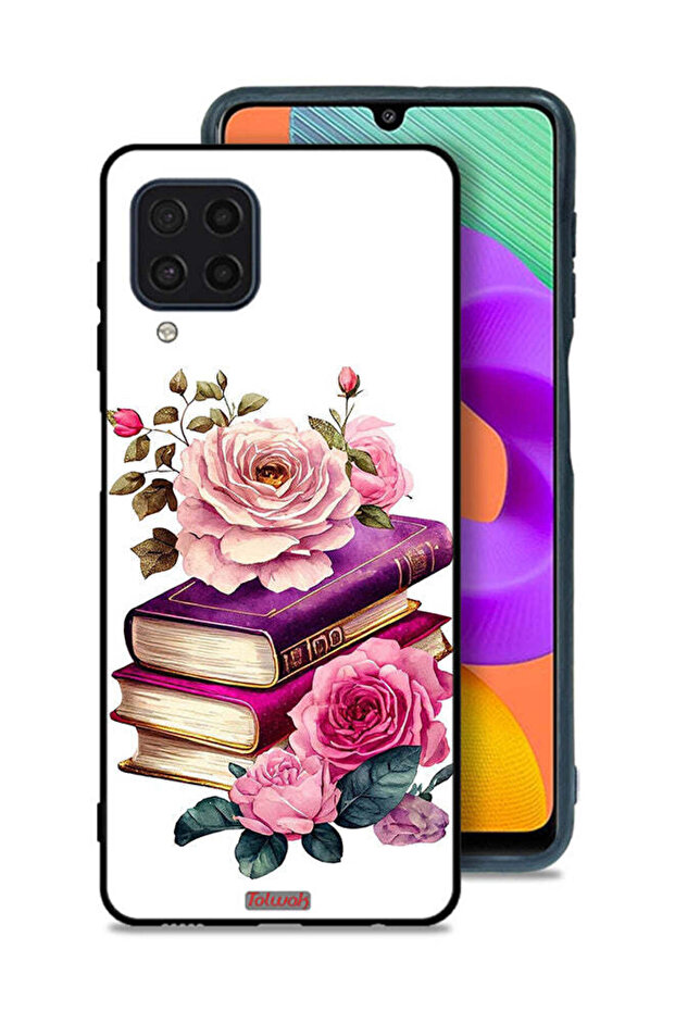 Samsung Galaxy M32 4G Protective Case Cover Roses And Books