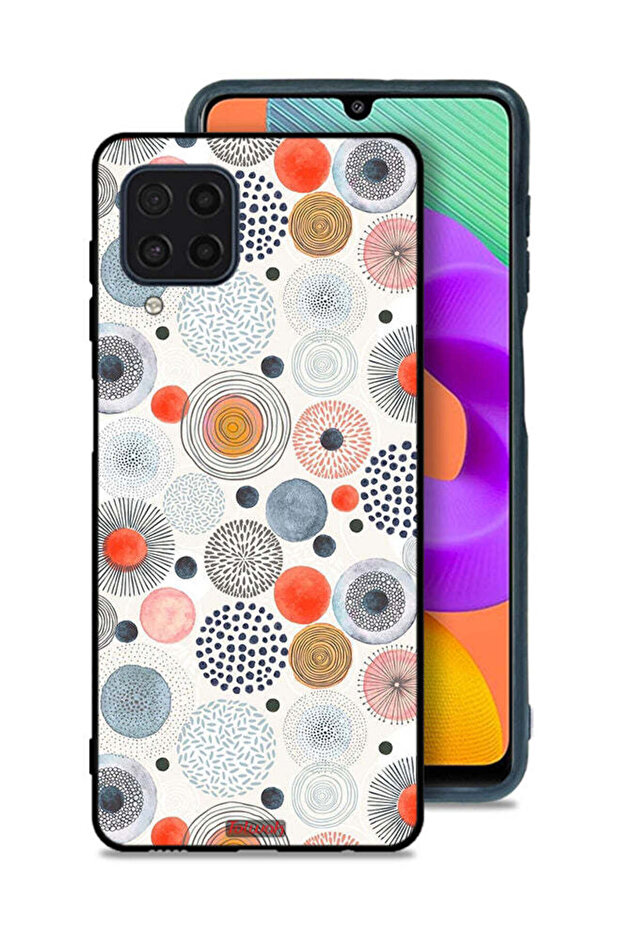 Samsung Galaxy M32 4G Protective Case Cover Cotton Flowers Pattern